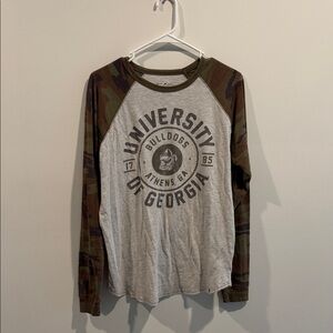 League Olive and Gray Relaxed Fit Shirt